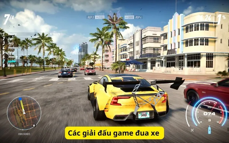 Các giải đấu game đua xe