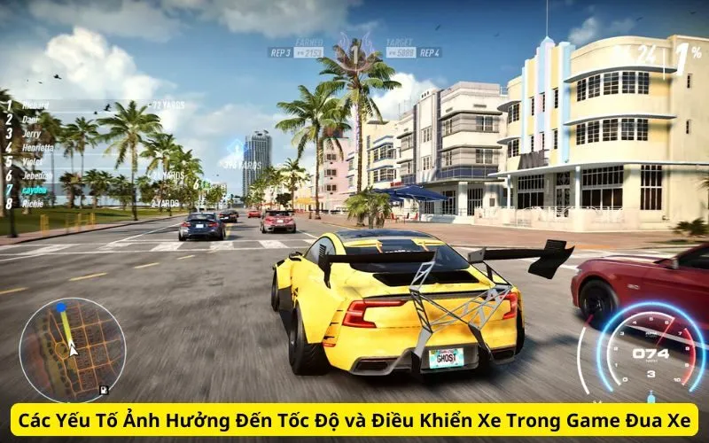 Các Yếu Tố Ảnh Hưởng Đến Tốc Độ và Điều Khiển Xe Trong Game Đua Xe