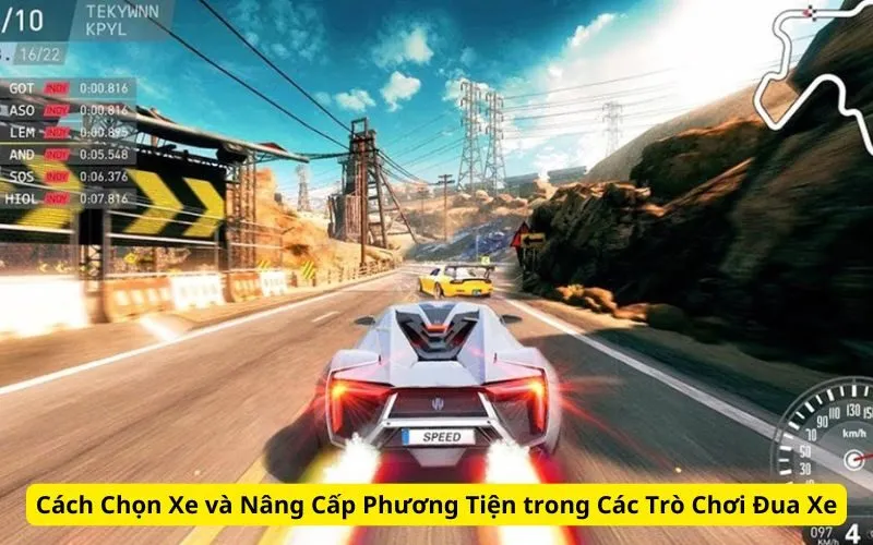 Cách Chọn Xe và Nâng Cấp Phương Tiện trong Các Trò Chơi Đua Xe