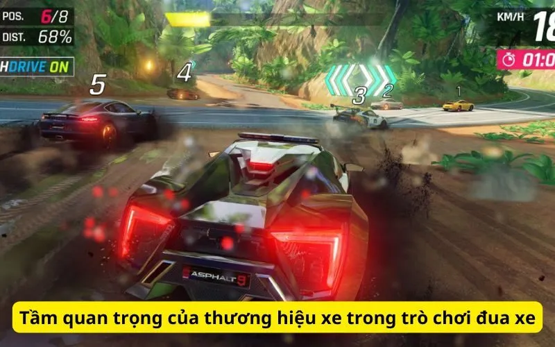 Tầm quan trọng của thương hiệu xe trong trò chơi đua xe