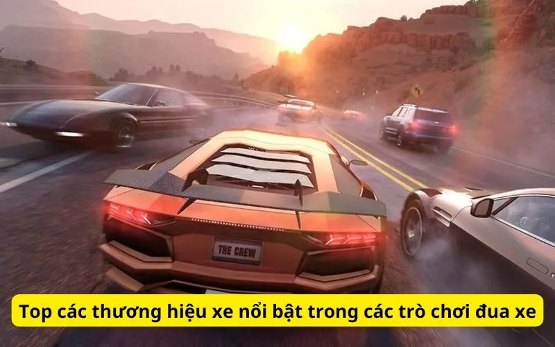 Top các thương hiệu xe nổi bật trong các trò chơi đua xe