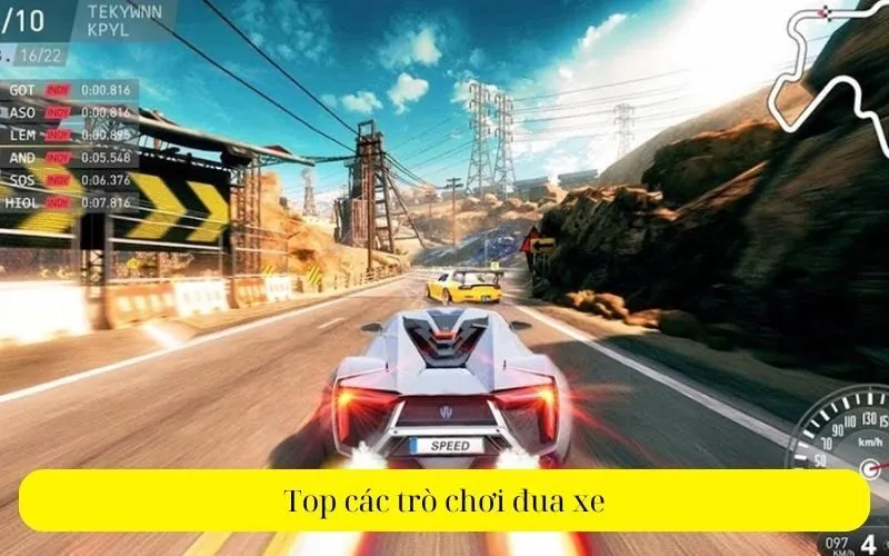 Top các trò chơi đua xe