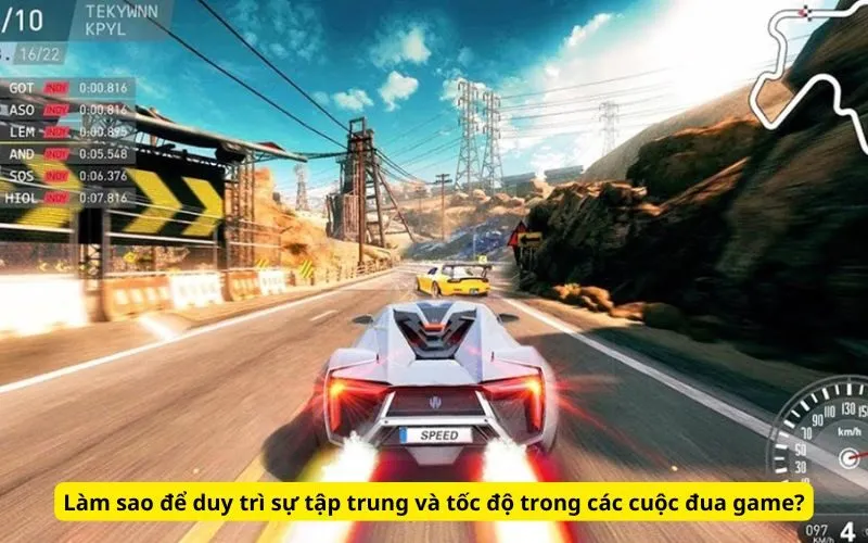 Làm sao để duy trì sự tập trung và tốc độ trong các cuộc đua game