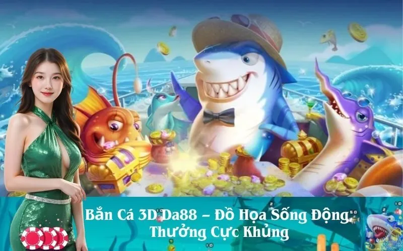 Bắn Cá 3D Da88 – Đồ Họa Sống Động, Thưởng Cực Khủng