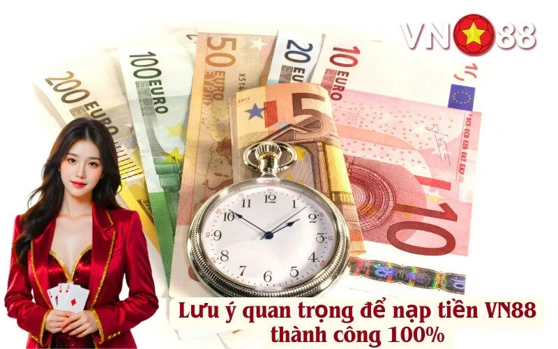 Lưu ý quan trọng để nạp tiền VN88 thành công 100%